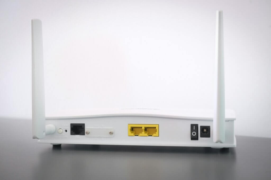 Router von hinten