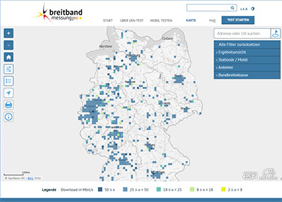 Rege Nutzung der Breitbandmessung - Internetanbieter.de